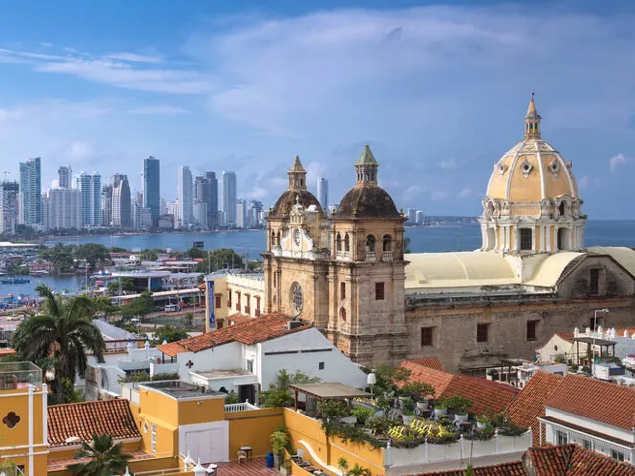 vista panoramica da cidade de cartagena das indias
