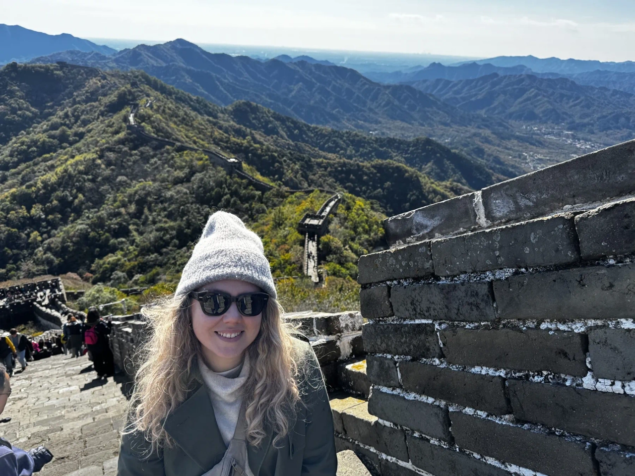 rocio manzano en la gran muralla china