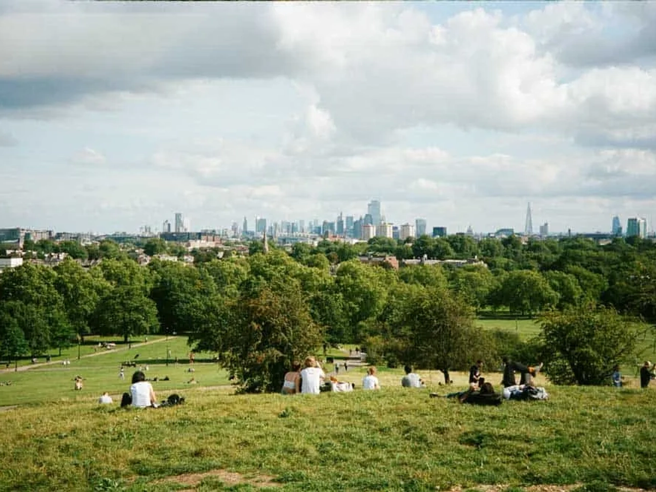 Disfrutar de la vista desde Primrose Hill