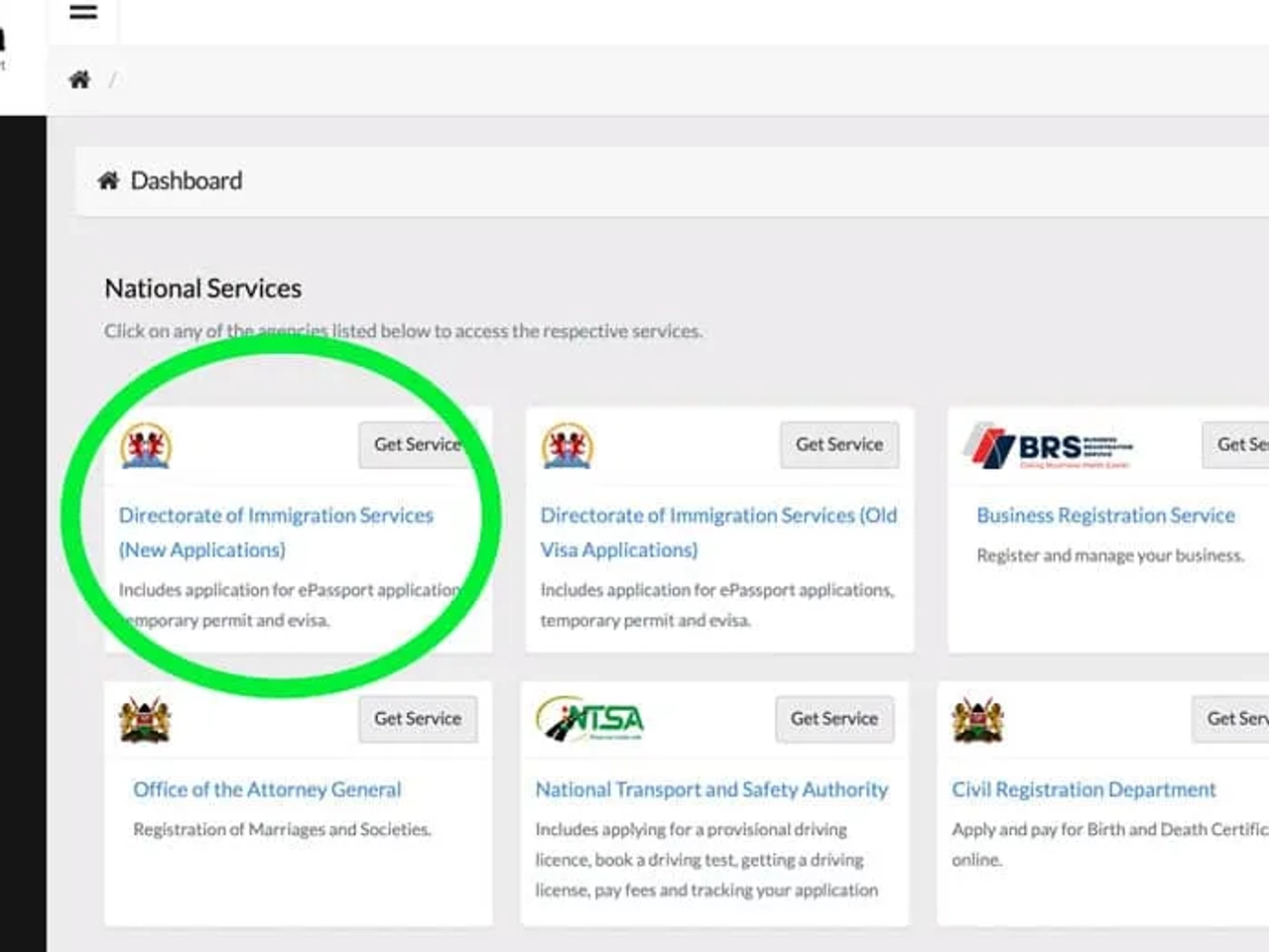 visado para viajar a Kenia