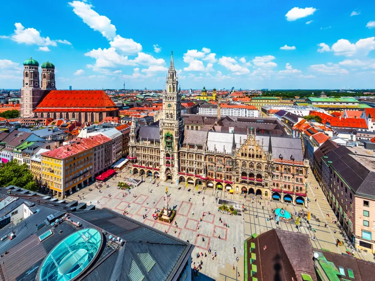 vista panoramica do centro de munique