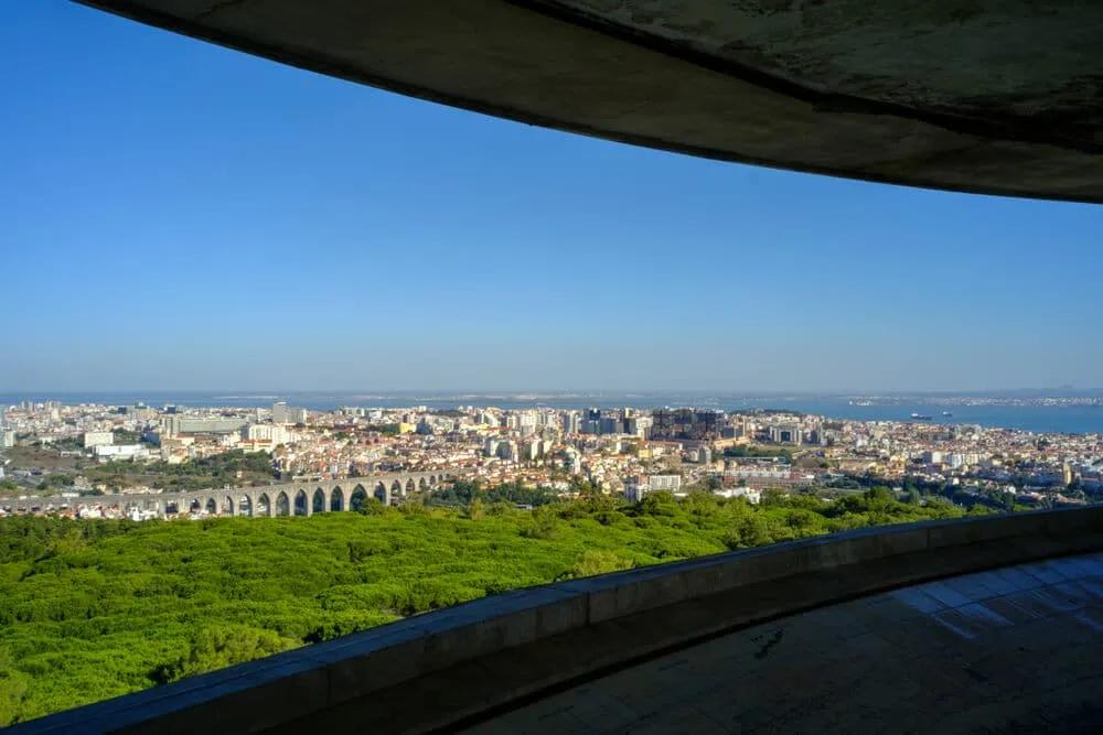 lisboa vista desde o panoramico de monsanto