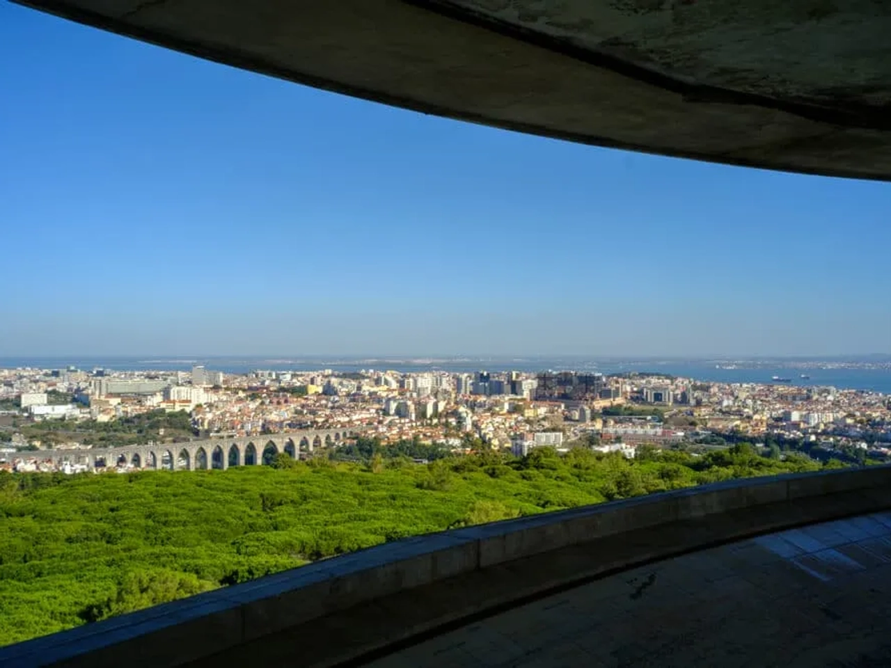 lisboa vista desde o panoramico de monsanto