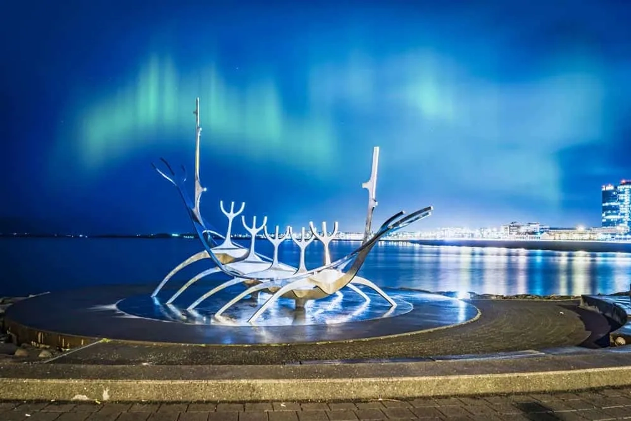 Aurora boreal en Reikiavik