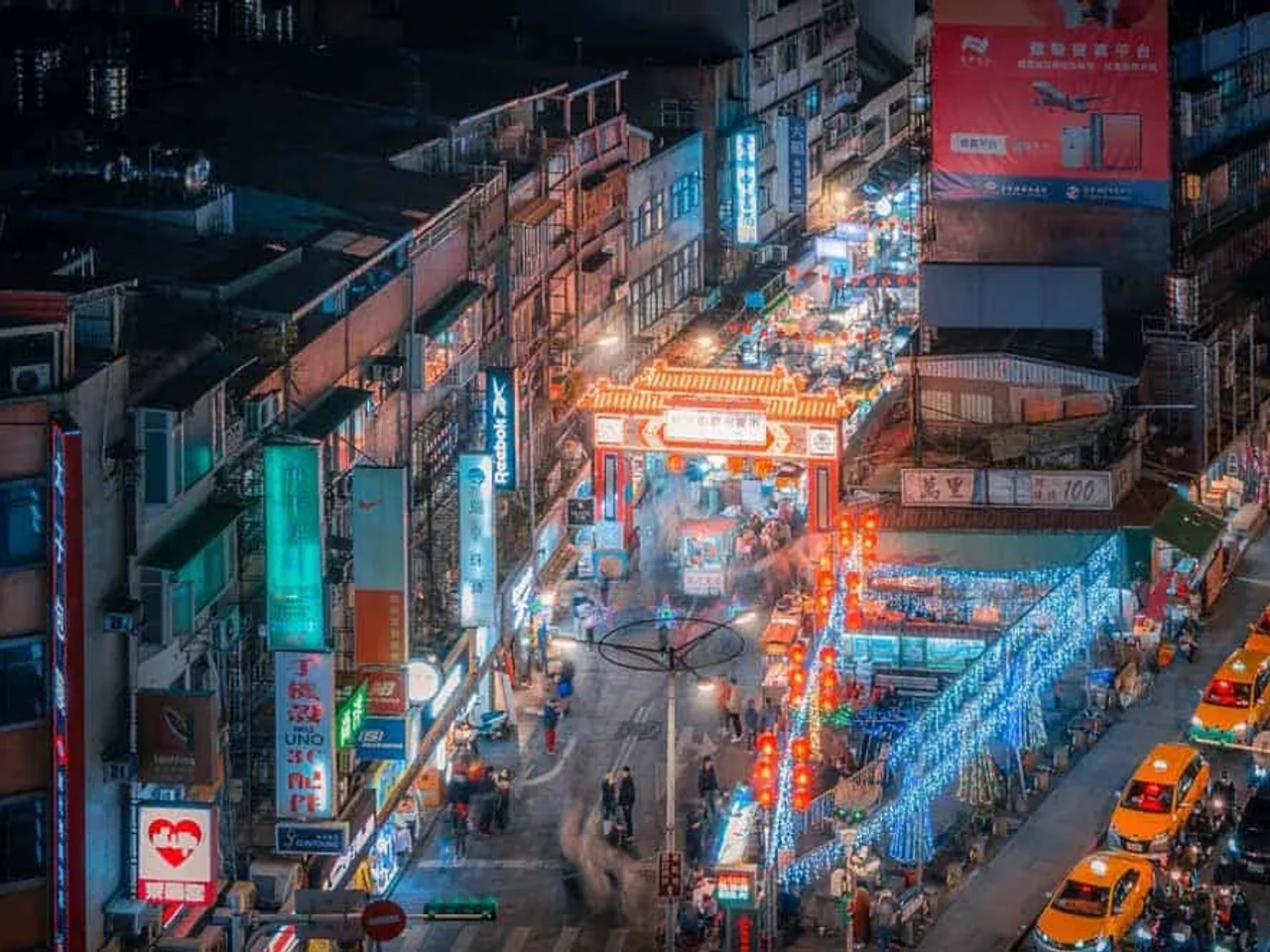 mercadillos nocturnos en Taipéi