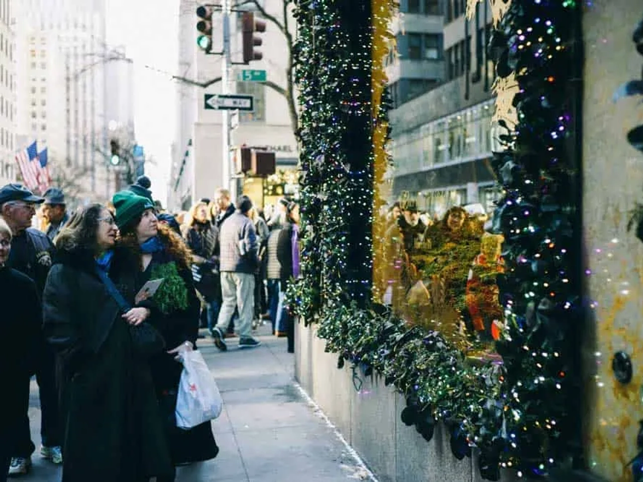 la Quinta Avenida en fiestas navideñas