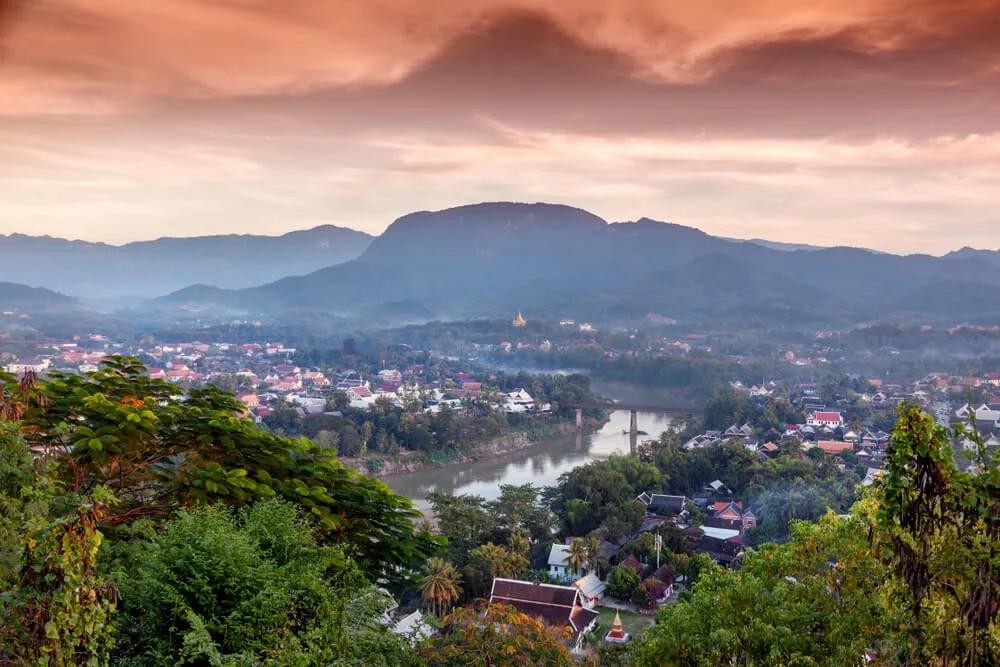 vista panoramica de luang prabang