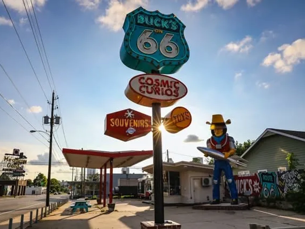 letreiro em Tulsa nos Estados Unidos