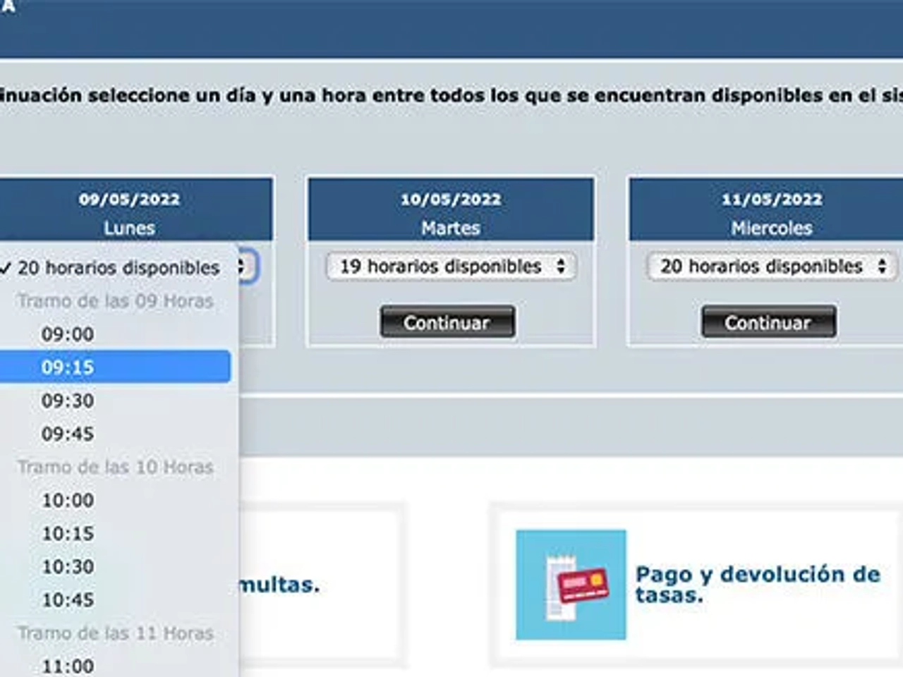 cita previa para el permiso de conducir internacional