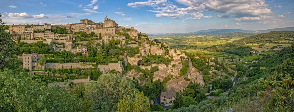 vista panoramica do parque nacional de luberon