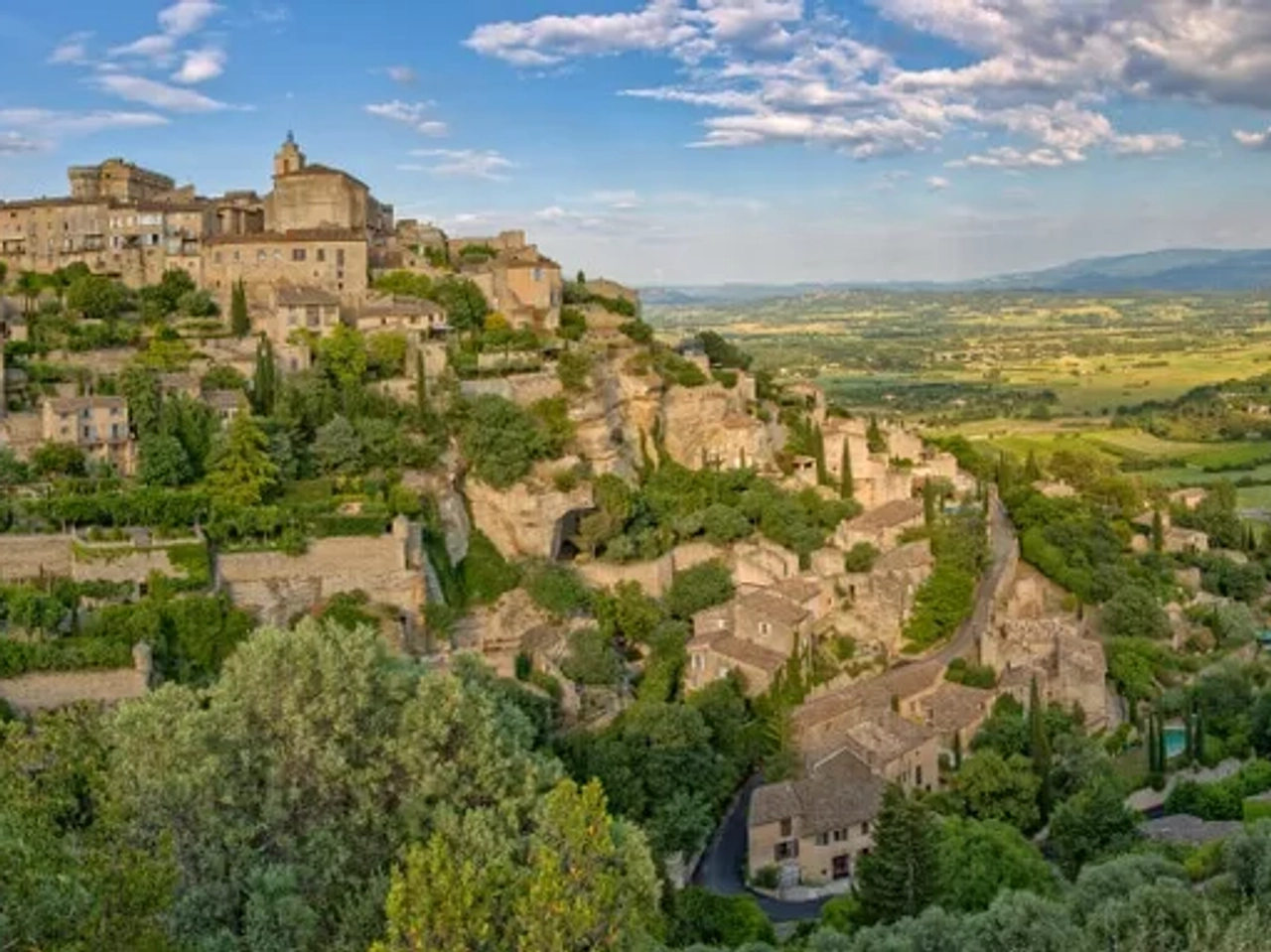 vista panoramica do parque nacional de luberon