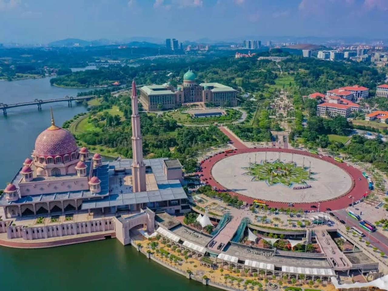 vista aerea da maior rotunda do mundo