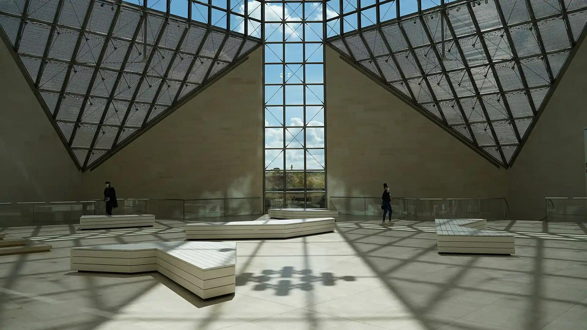 Interior del Mudam, Museo de Arte Moderno de Luxemburgo