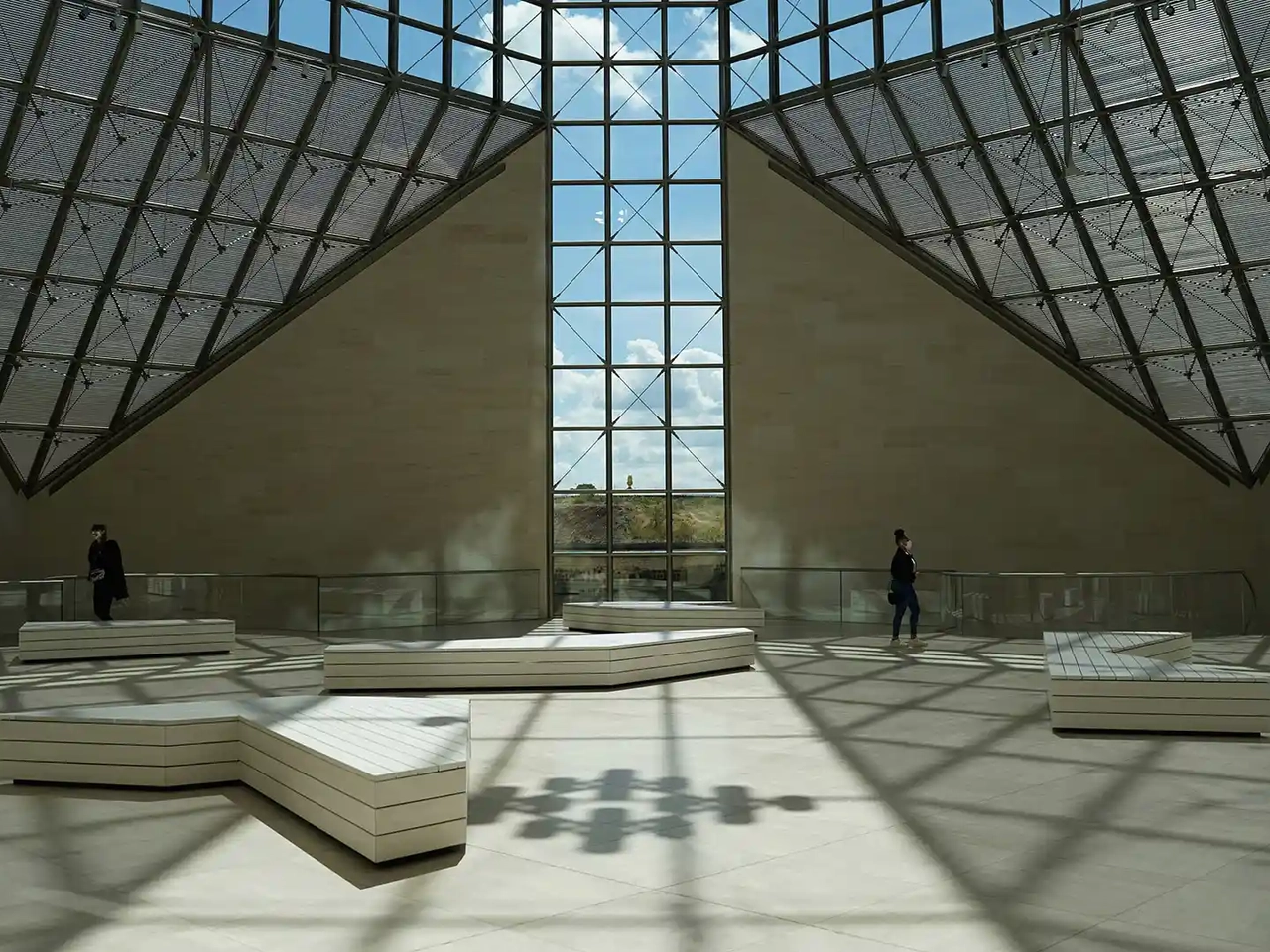 Interior del Mudam, Museo de Arte Moderno de Luxemburgo