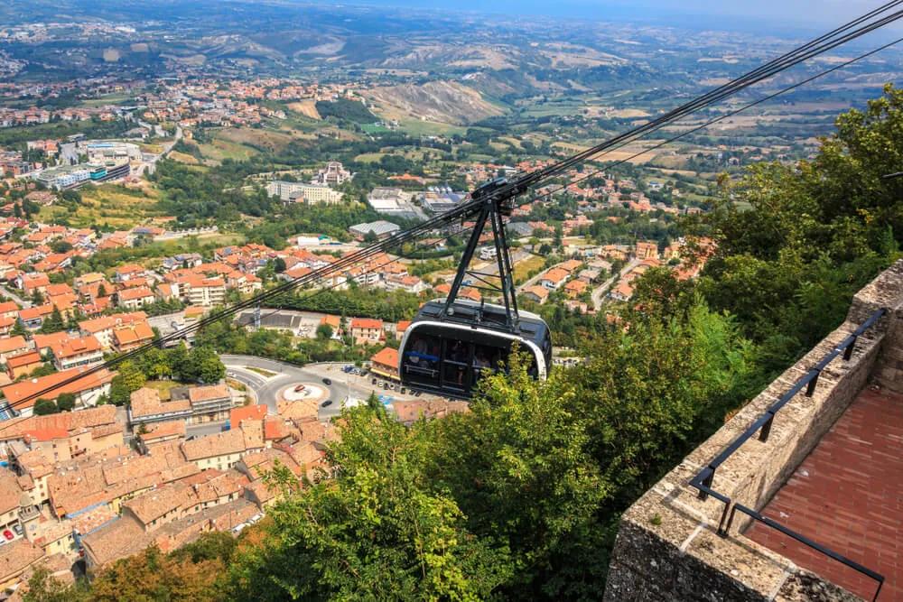 visto do teleferico desde o monte titano