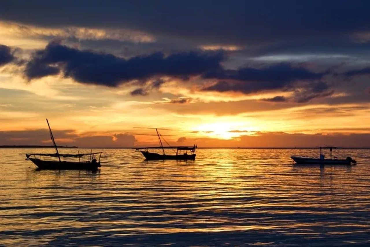atardecer en Zanzibar