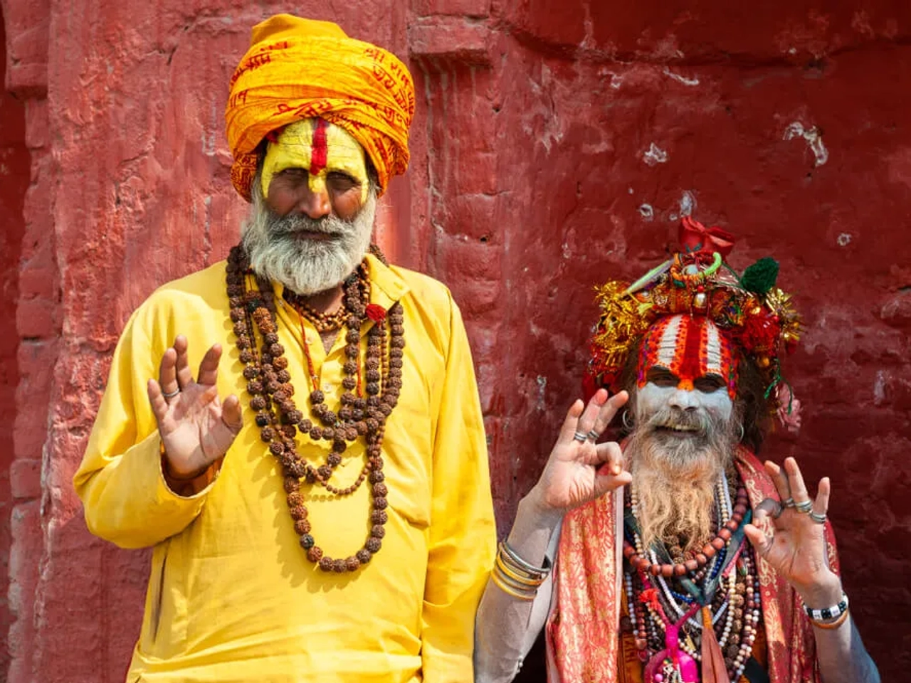 homens religiosos e sagrados sadhu