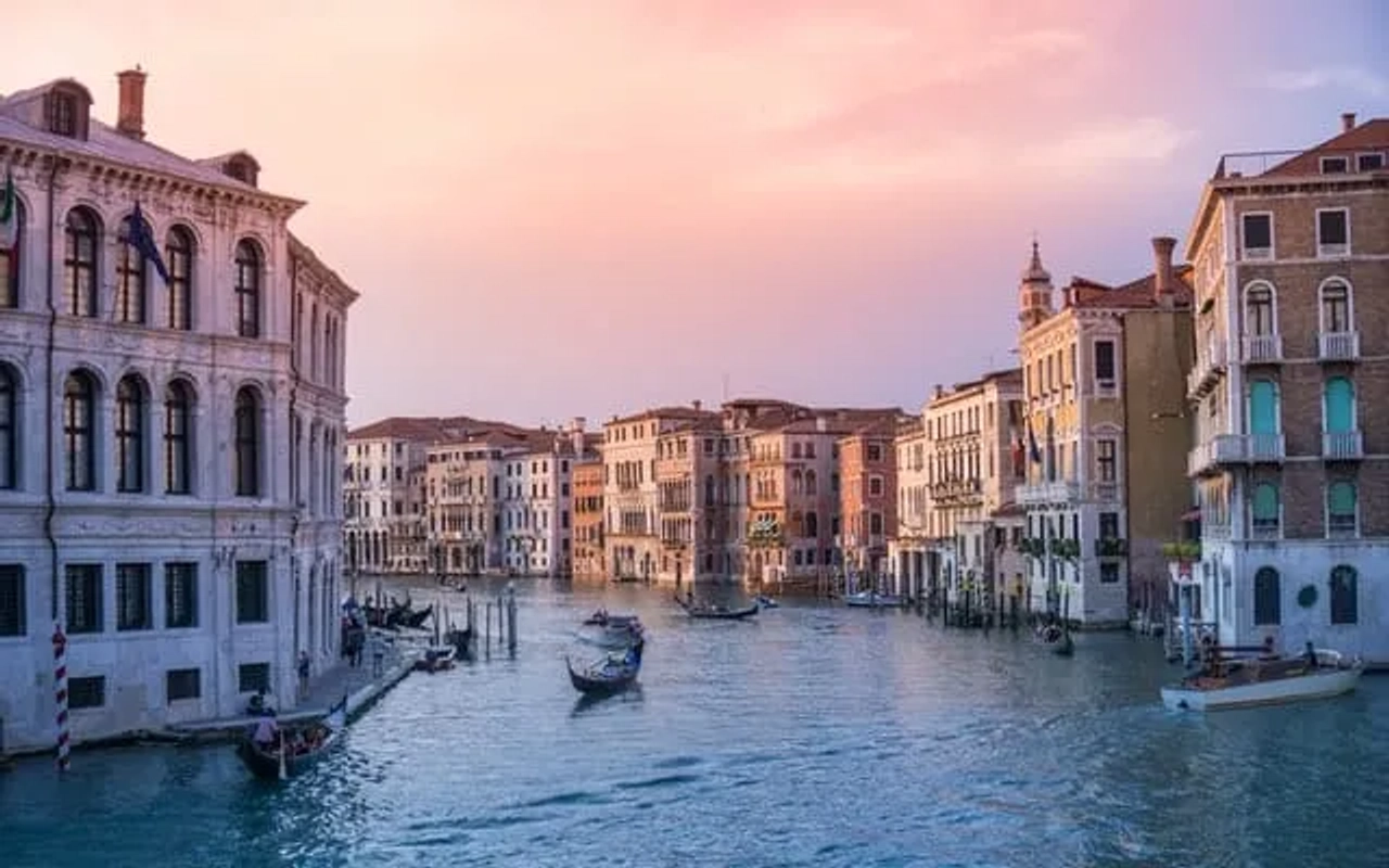 sunset em veneza