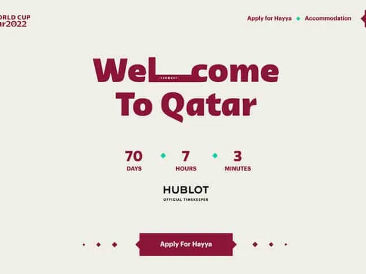 registrarse en la web del Mundial Qatar 2022