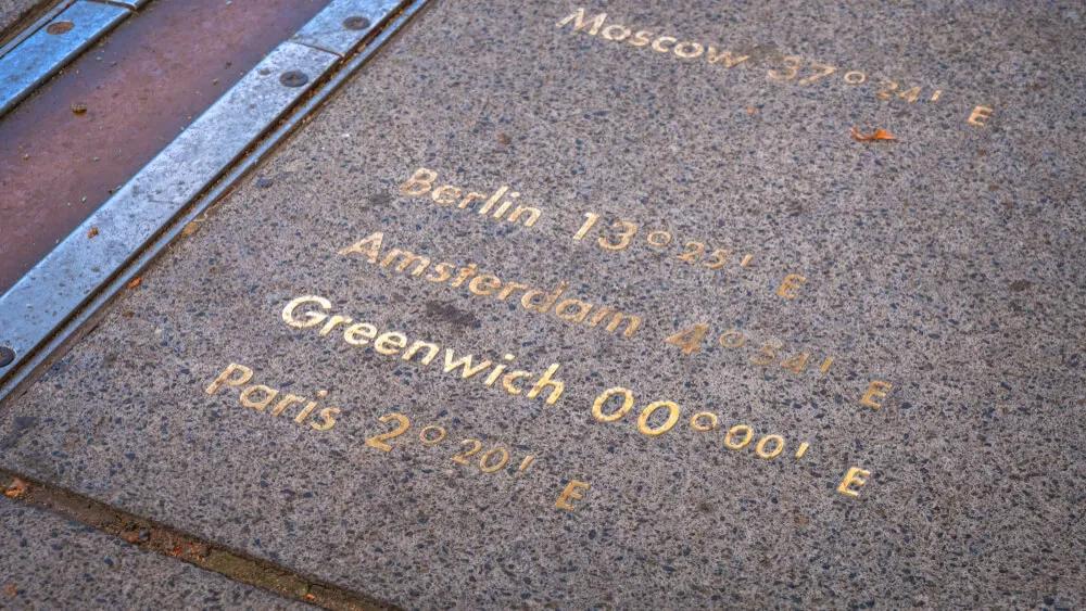 placa do meridiano de greenwich