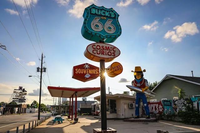 signs in route 66 in the united states