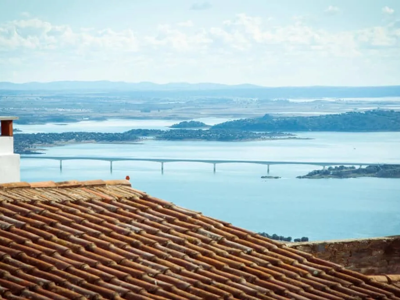 barragem do alqueva vista desde monsaraz