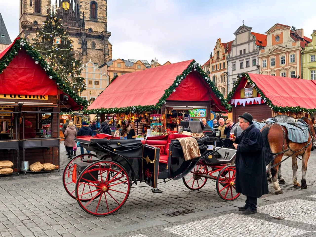 mercados natalicios em praga