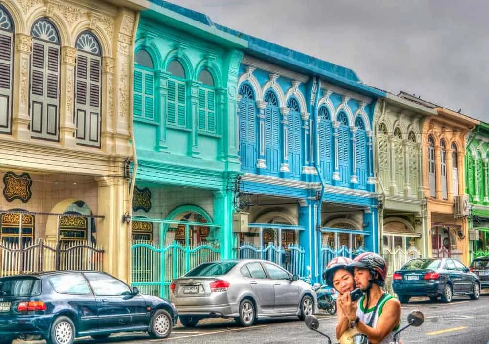 casas de colores en Old Phuket Town