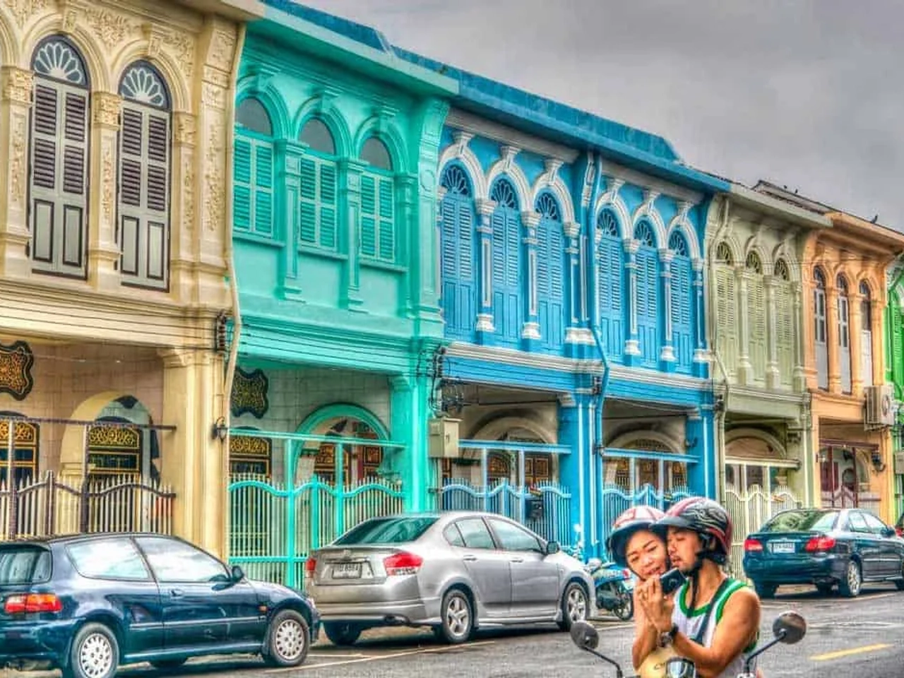 casas de colores en Old Phuket Town