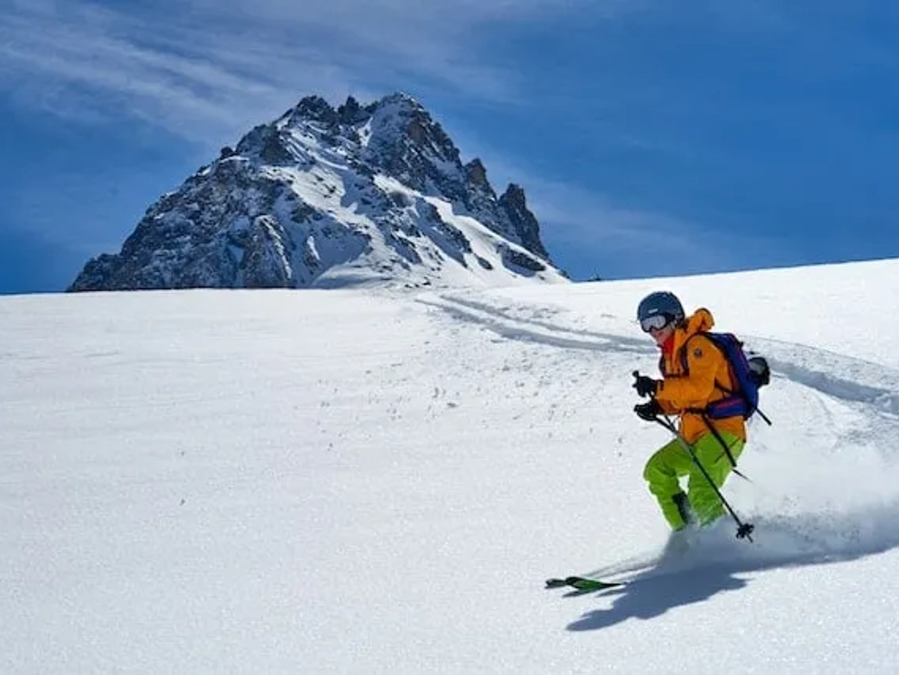 men doing ski in a mountain