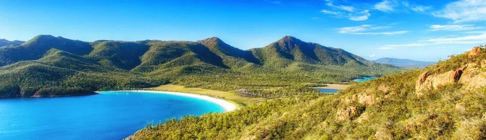 panoramica da baia de wineglass