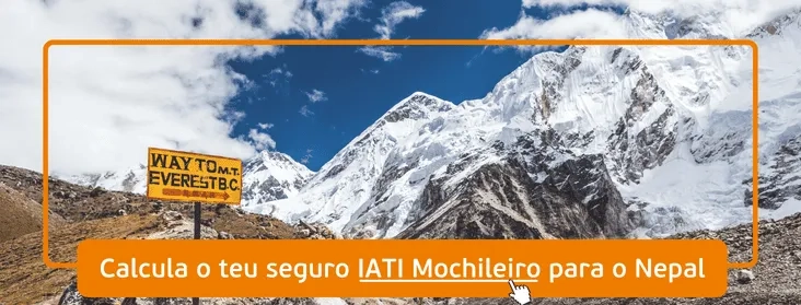 "Calcule seu seguro de viagem IATI para o Nepal agora!"