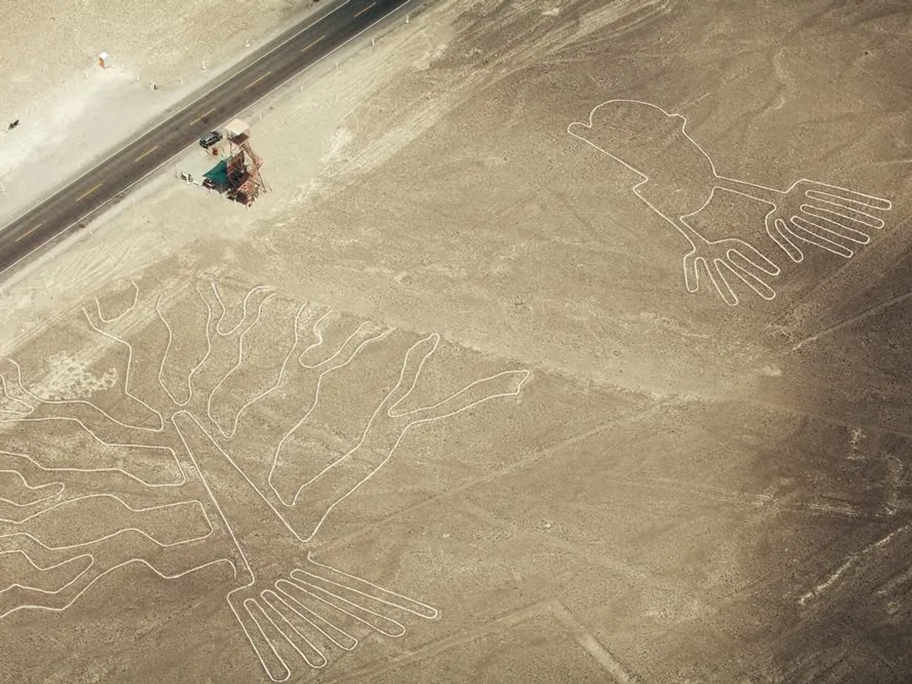 la Panamericana en su paso por Nazca, Perú