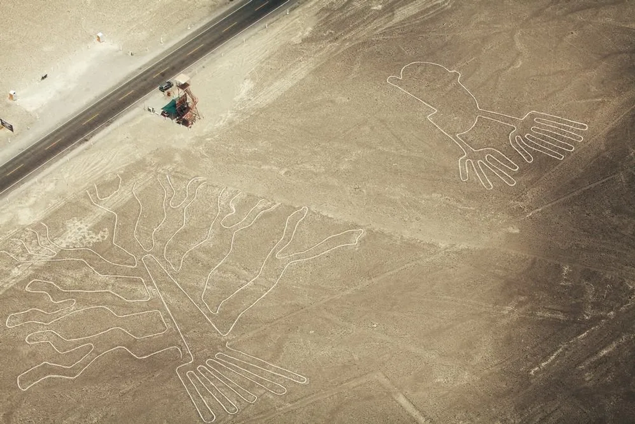 la Panamericana en su paso por Nazca, Perú
