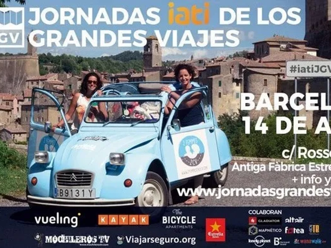 Jornadas IATI de los Grandes Viajes en Barcelona, 14 de abril, c/Rosselló, 515.