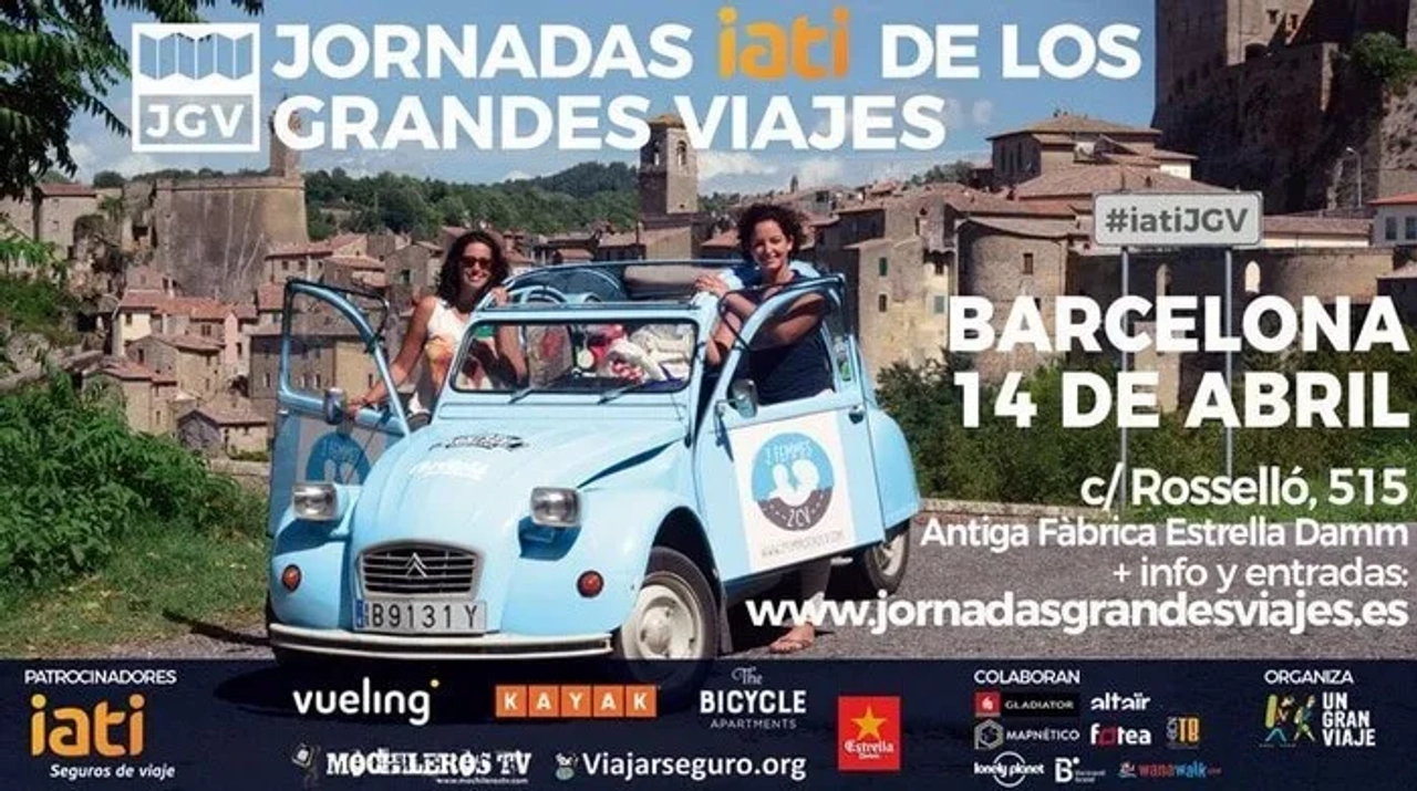 Jornadas IATI de los Grandes Viajes en Barcelona, 14 de abril, c/Rosselló, 515.