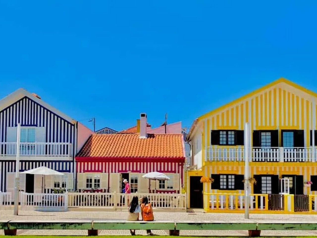 la pintoresca villa de pescadores de Costa Nova