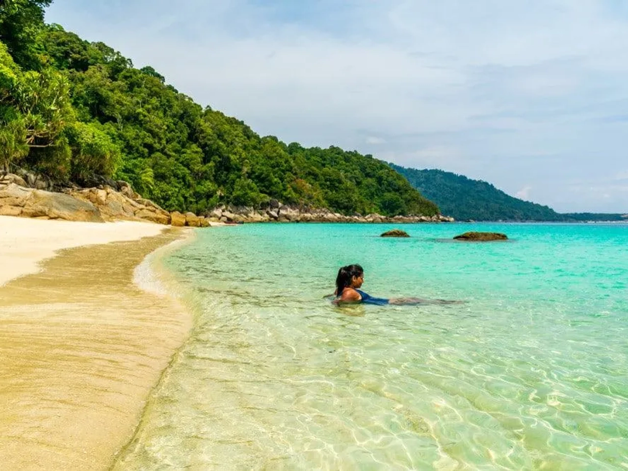 playa de Perhentian Besar en Malasia