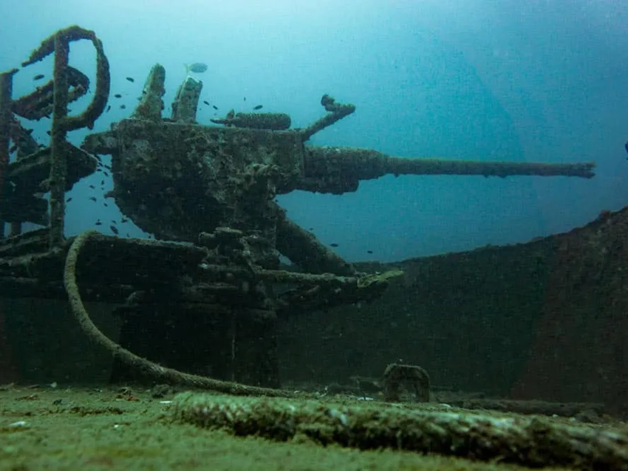 inmersión en pecio de la segunda guerra mundial
