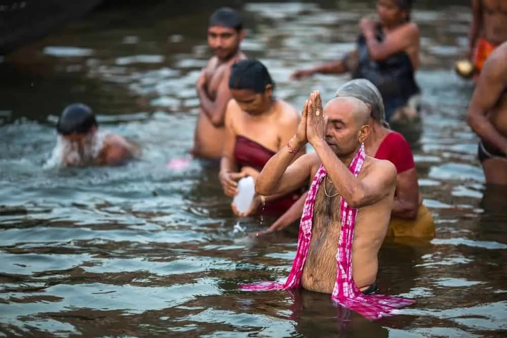 baño en el Ganges, Varanasi