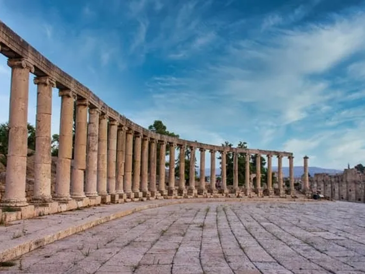 ruínas em Jerash