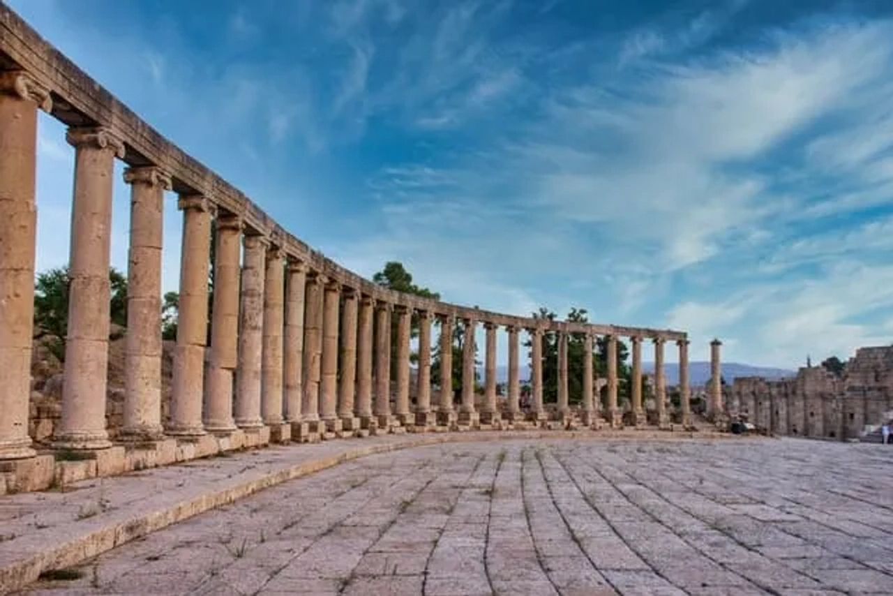 ruínas em Jerash