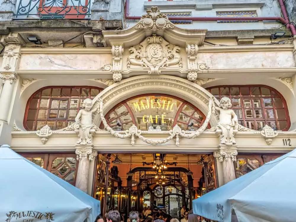 Rua Santa Catarina y el Café Majestic