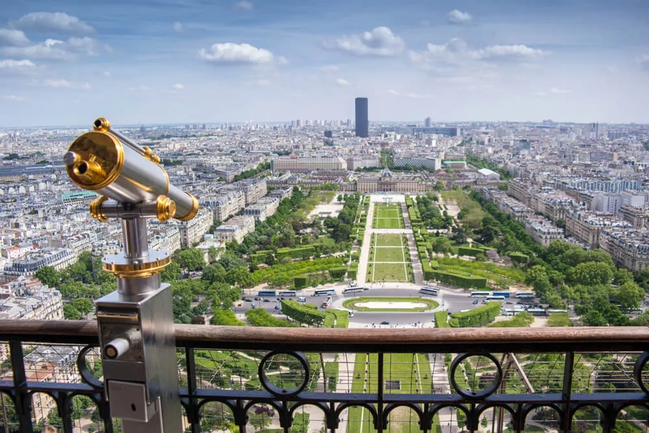 vistas de paris desde a torre eiffel