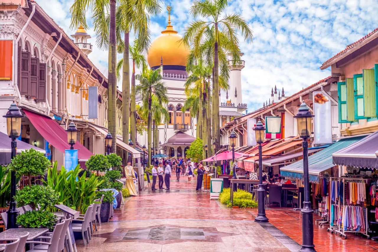 rua de little india em singapura