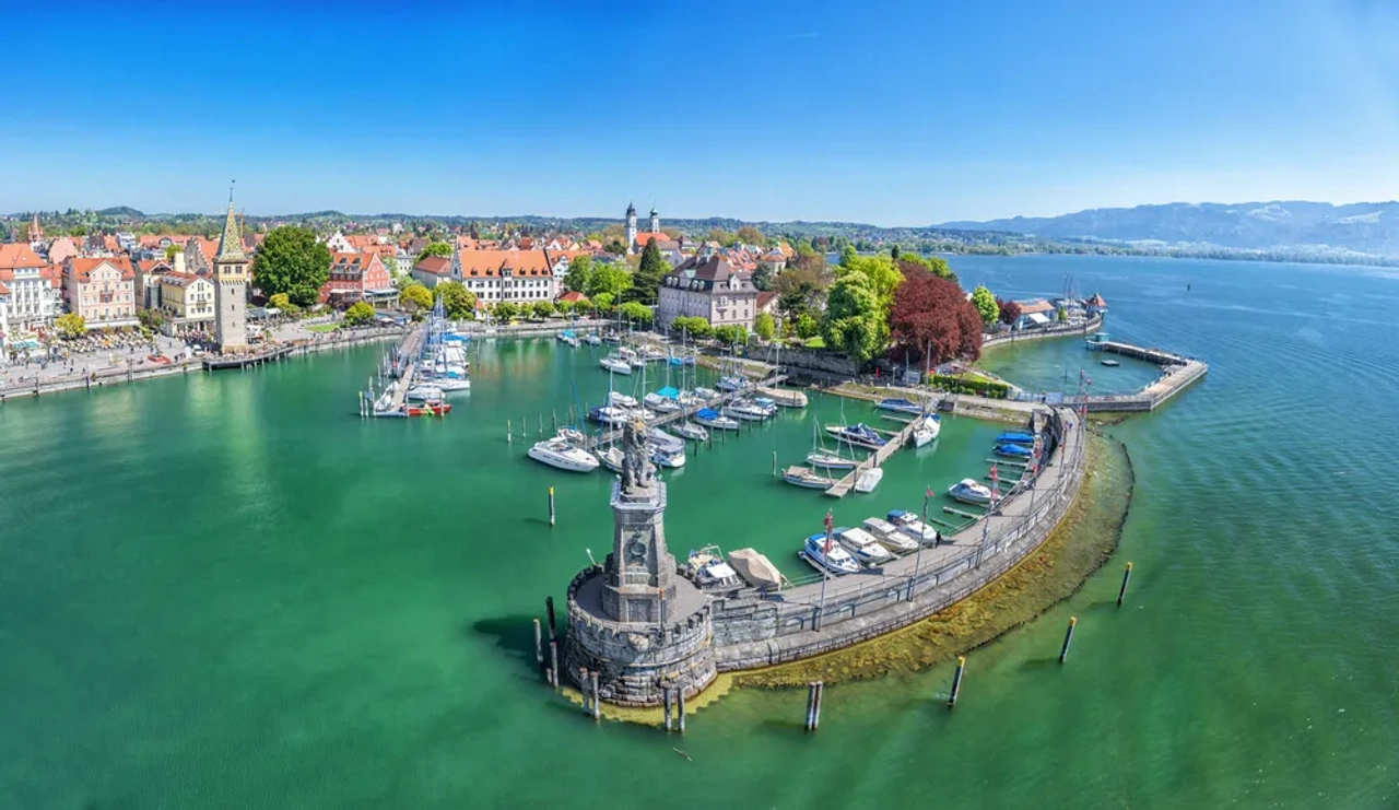 vistas do porto de lindau