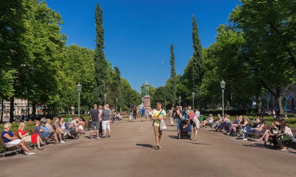 vista geral do parque esplanade