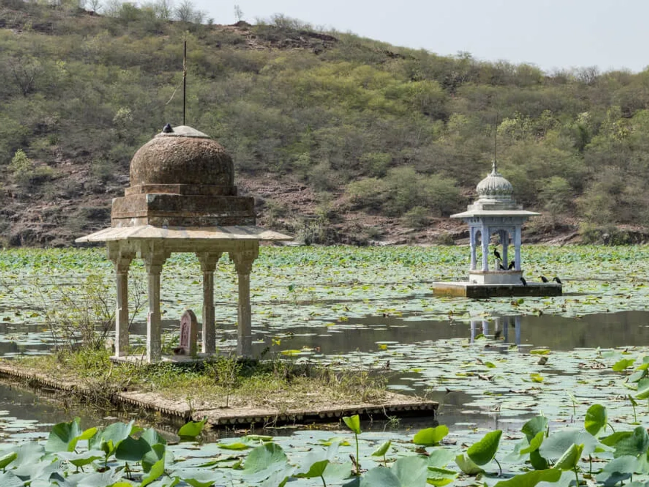 vistas do lago jait sagar em bundi
