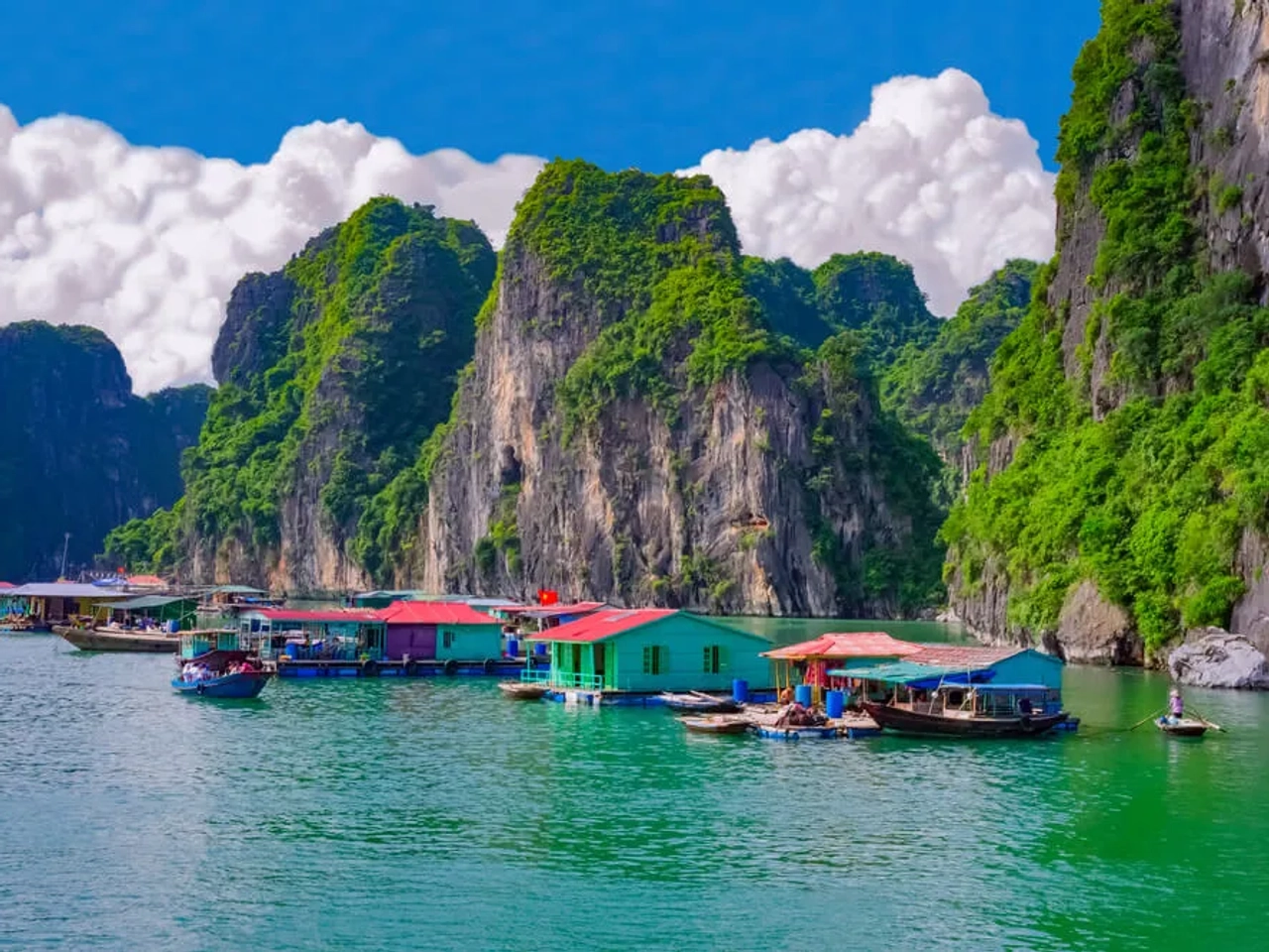 aldeia piscatoria da baia de halong