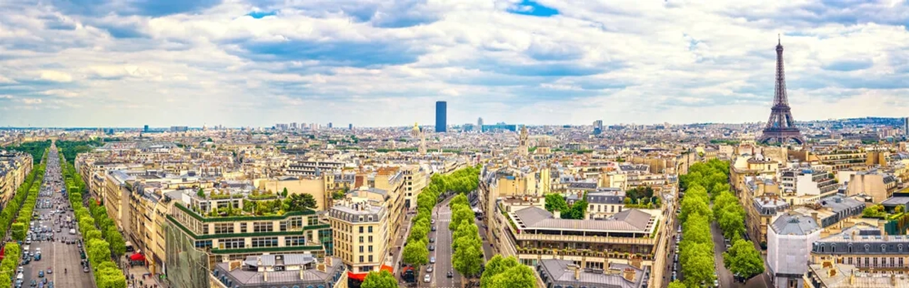 vistas de paris desde o arco do triunfo